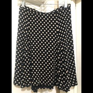 Max Edition polka dot Aline skirt